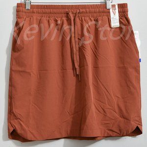 size LARGE NWT !Modetta Women‎ Woven Skirt ORANGE